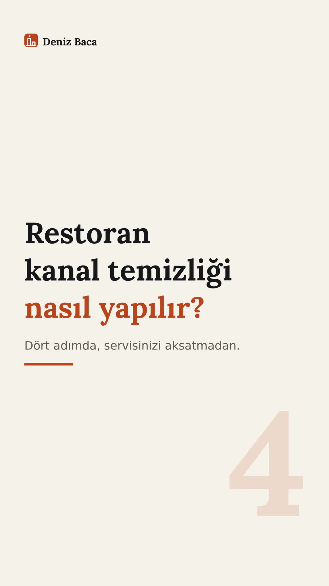 Restoran kanal temizliği nasıl yapılır?